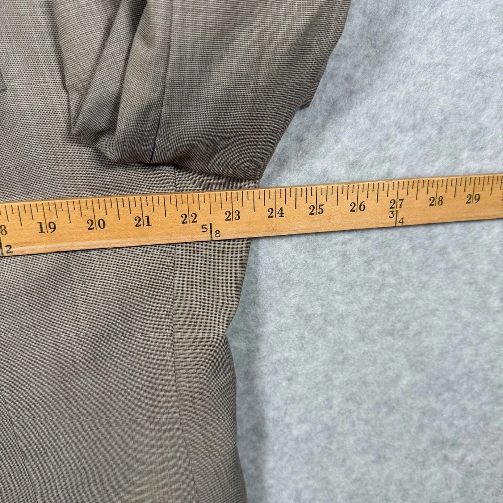 Brooks Brothers 1818 Madison Saxon Suit Tan Houndstooth 46R Made in USA *Read* - Picture 7 of 16